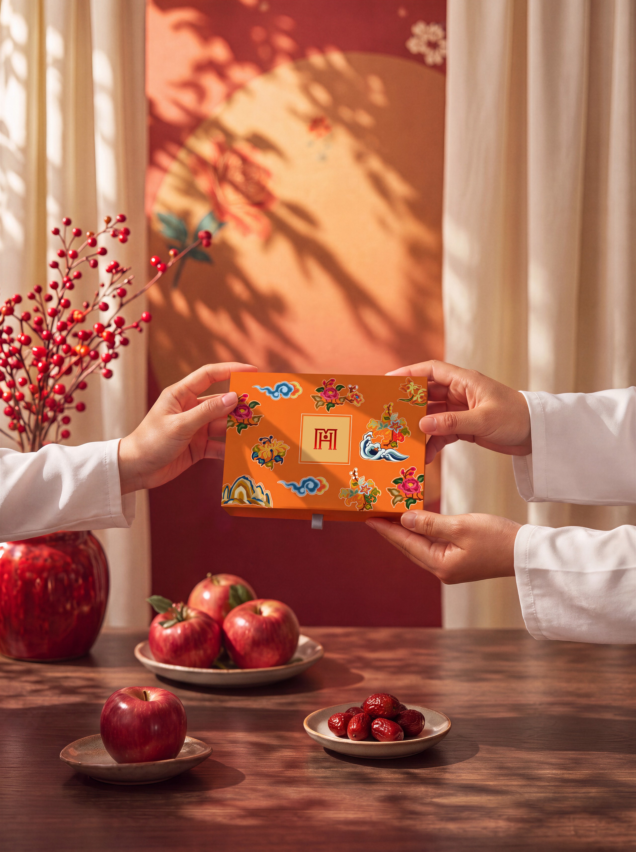 Hộp quà Kim Gia Bảo Gift với miếng vàng Phúc Lành Bình An