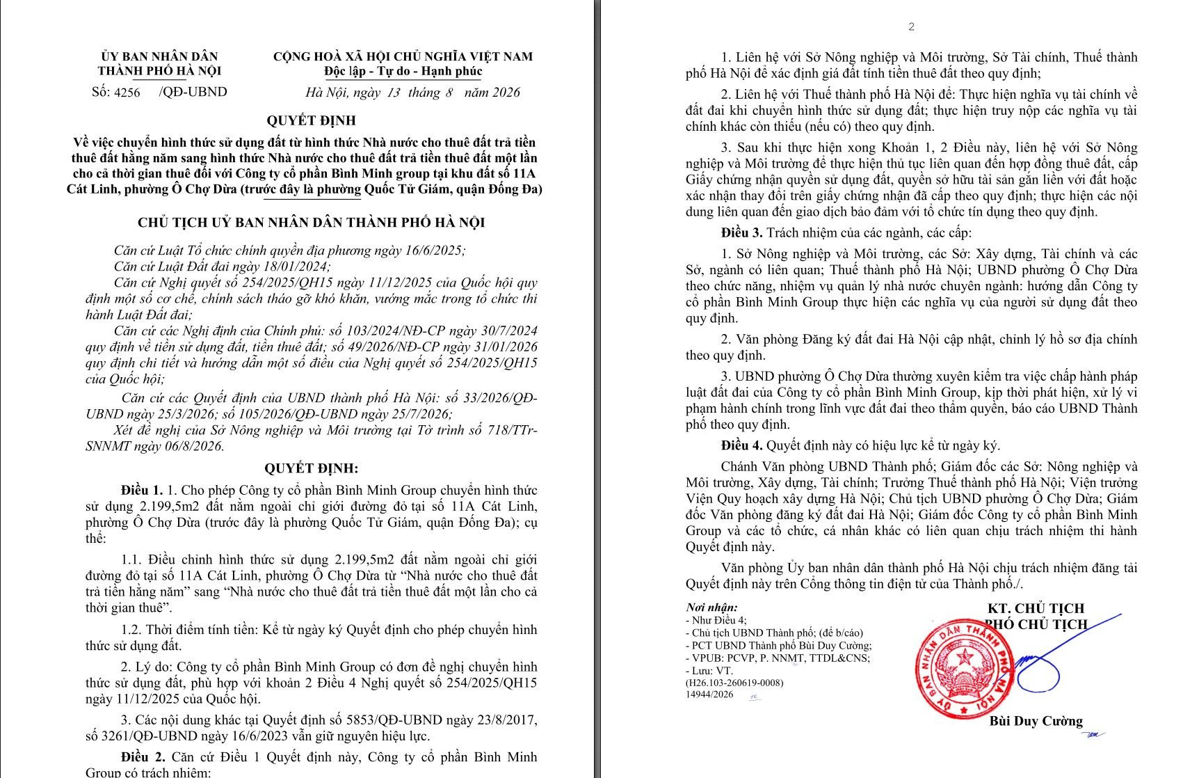 Khu đất 11A Cát Linh từng “bán hụt” cho Tân Hoàng Minh được chuyển hình thức sử dụng đất- Ảnh 2.