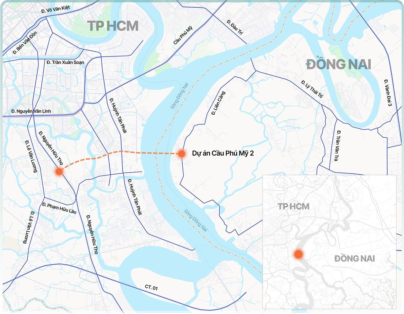 Ba cây cầu giúp Đại Phước tận dụng thế ‘sát vách’ TP HCM - Ảnh 3. Ba cây cầu giúp Đại Phước tận dụng thế ‘sát vách’ TP HCM - Ảnh 3.