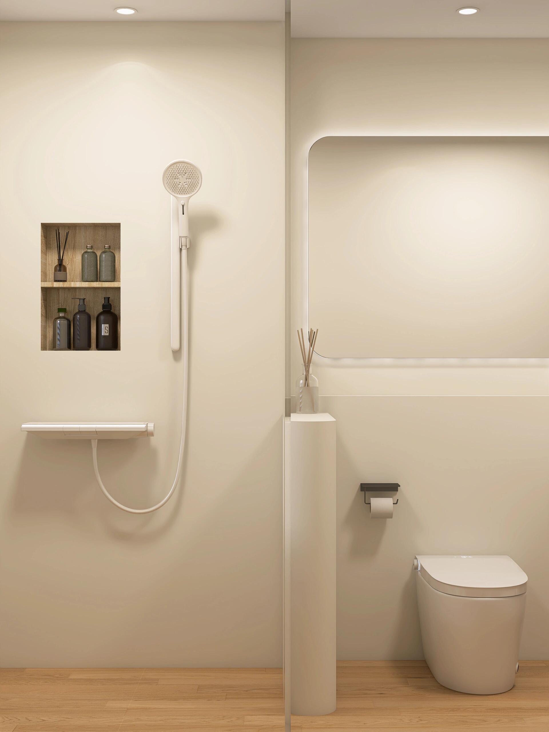 Phòng tắm chỉ dùng vách kính để ngăn khô – ướt vẫn chưa đủ: Cách người Nhật chia không gian mới thực sự đáng học hỏi- Ảnh 3.