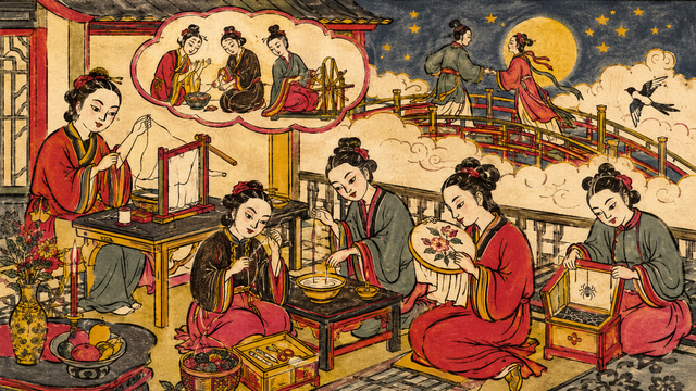 Thất tịch hay "Valentine Trung Quốc" vốn là ngày phụ nữ cầu sự khéo léo, không phải cầu tình duyên- Ảnh 5.