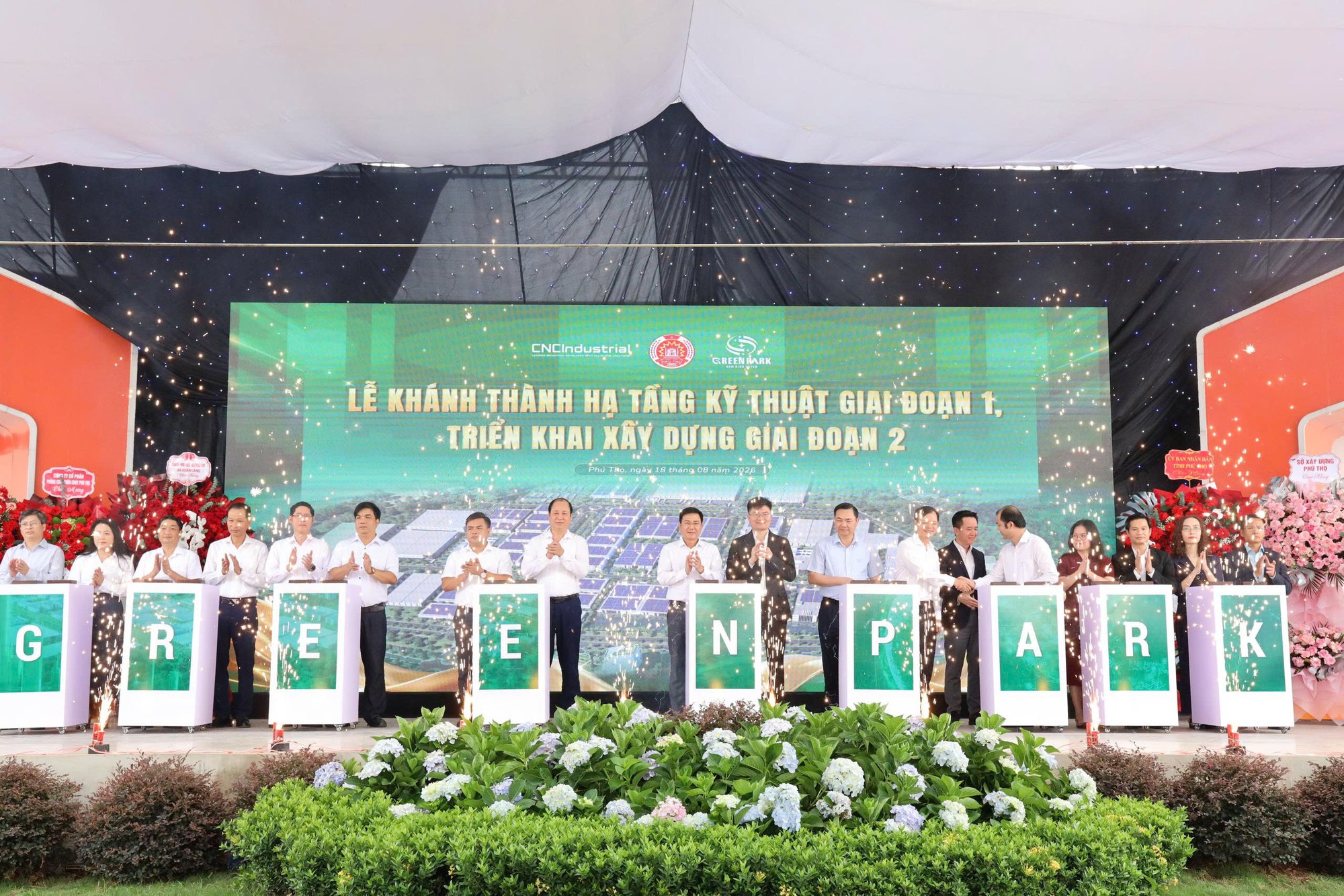 Tập đoàn CNCTech khánh thành hạ tầng giai đoạn 1 KCN Nam Bình Xuyên Green Park gần 300 ha tại Phú Thọ- Ảnh 1. Tập đoàn CNCTech khánh thành hạ tầng giai đoạn 1 KCN Nam Bình Xuyên Green Park gần 300 ha tại Phú Thọ- Ảnh 1.