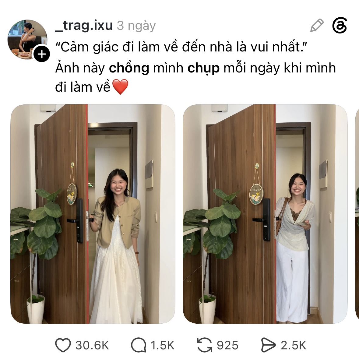 Cô gái viral với loạt ảnh “tan làm vẫn xinh”: Sắp sang tuổi 30 chỉ muốn đi làm về sớm, nấu một bữa cơm ngon rồi ăn cùng chồng- Ảnh 1.