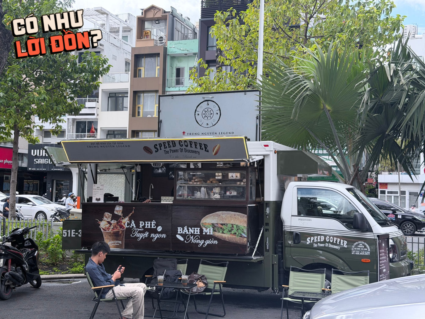 Cảnh tượng tại xe cà phê Trung Nguyên Legend của ông Đặng Lê Nguyên Vũ ở TP.HCM- Ảnh 1. Cảnh tượng tại xe cà phê Trung Nguyên Legend của ông Đặng Lê Nguyên Vũ ở TP.HCM- Ảnh 1.