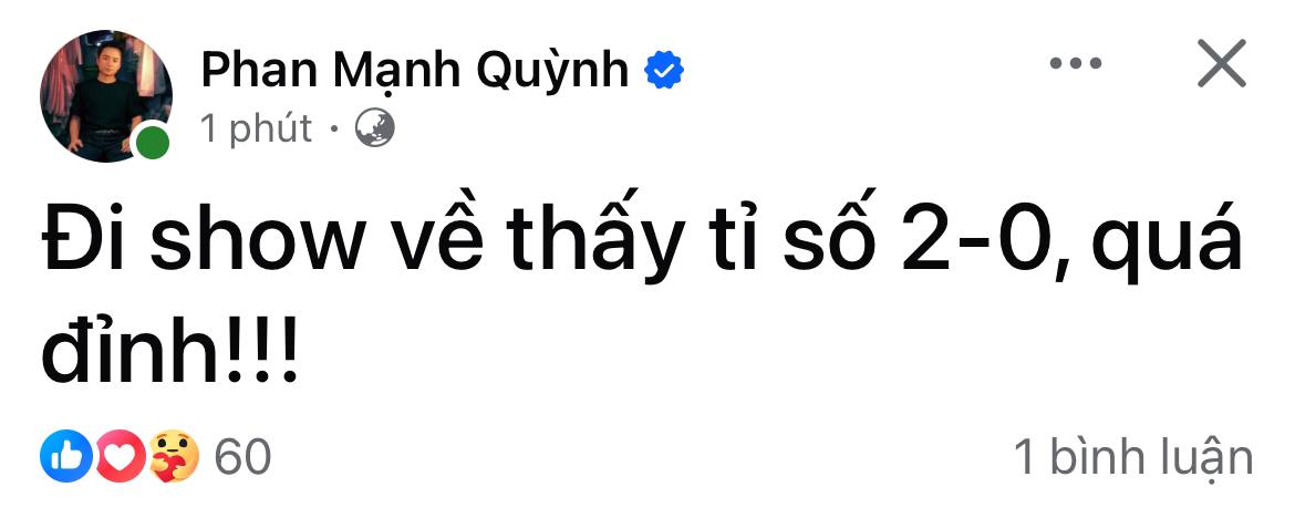 Dàn sao sau chiến thắng của đội tuyển Việt Nam: Tiểu Vy đính chính gấp, Mỹ Tâm vỡ oà, 1 nàng hậu xuống phố!- Ảnh 8. Dàn sao sau chiến thắng của đội tuyển Việt Nam: Tiểu Vy đính chính gấp, Mỹ Tâm vỡ oà, 1 nàng hậu xuống phố!- Ảnh 8.