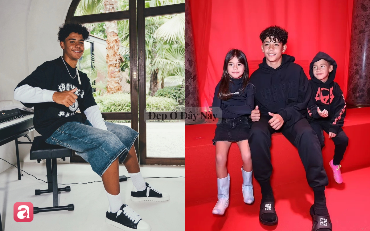 Visual của con trai Ronaldo: 16 tuổi đã cao gần 1m9, cơ bắp cuồn cuộn, mặc gì cũng đẹp- Ảnh 7.
