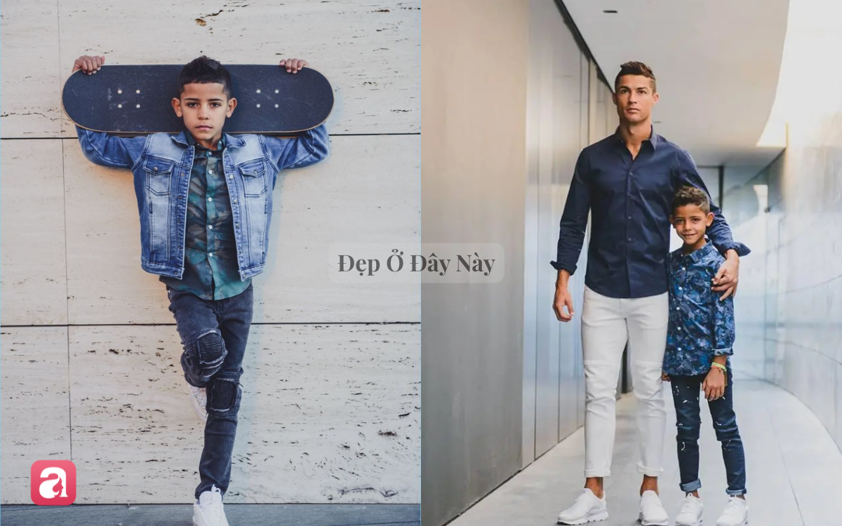 Visual của con trai Ronaldo: 16 tuổi đã cao gần 1m9, cơ bắp cuồn cuộn, mặc gì cũng đẹp- Ảnh 5.