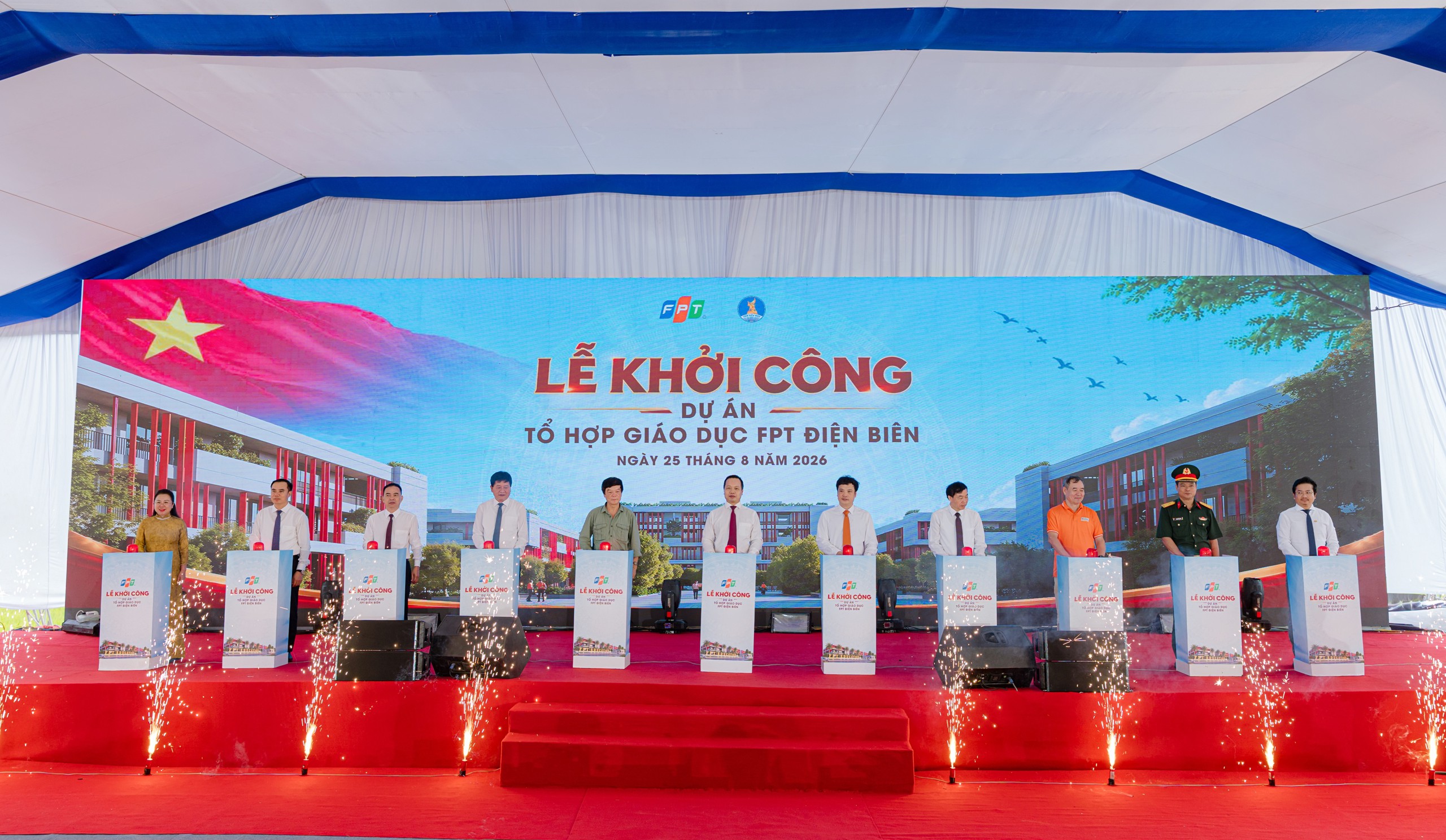 FPT khởi công tổ hợp giáo dục quy mô tại Điện Biên - Ảnh 1.