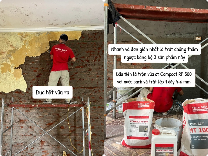 Nhà mới xây 2 năm đã loang lổ vì mưa kéo dài: Vì sao càng đục tường trát lại càng khó hết thấm?- Ảnh 13.