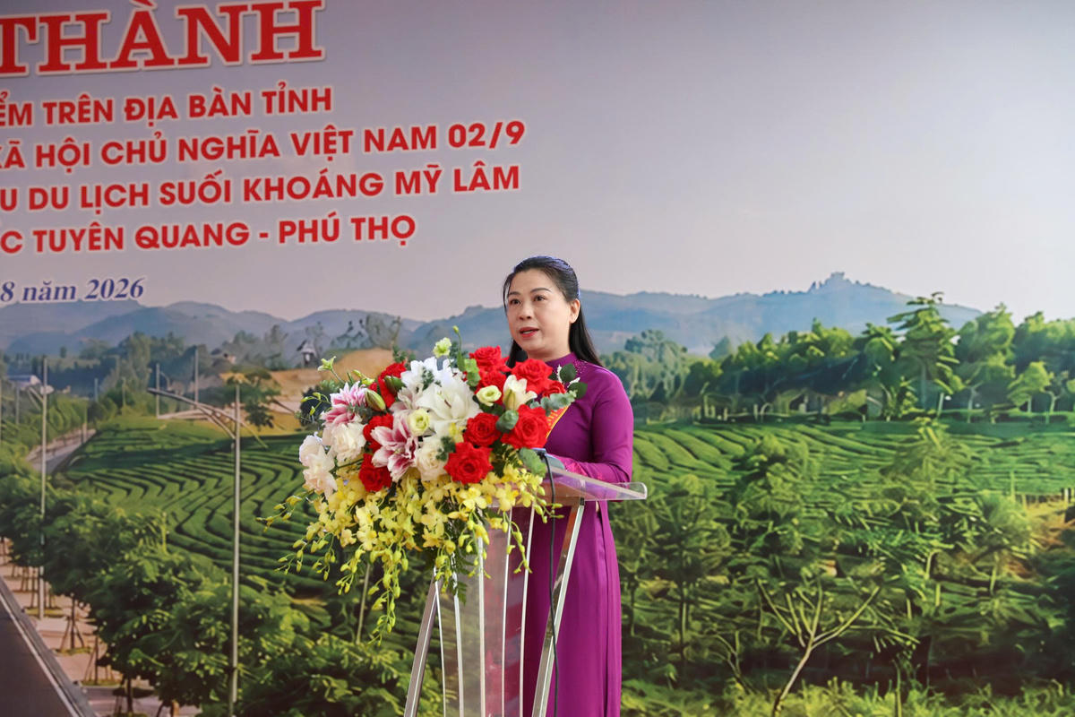 Tuyên Quang khánh thành tuyến đường hơn 480 tỷ đồng kết nối Khu du lịch suối khoáng Mỹ Lâm với cao tốc- Ảnh 2.