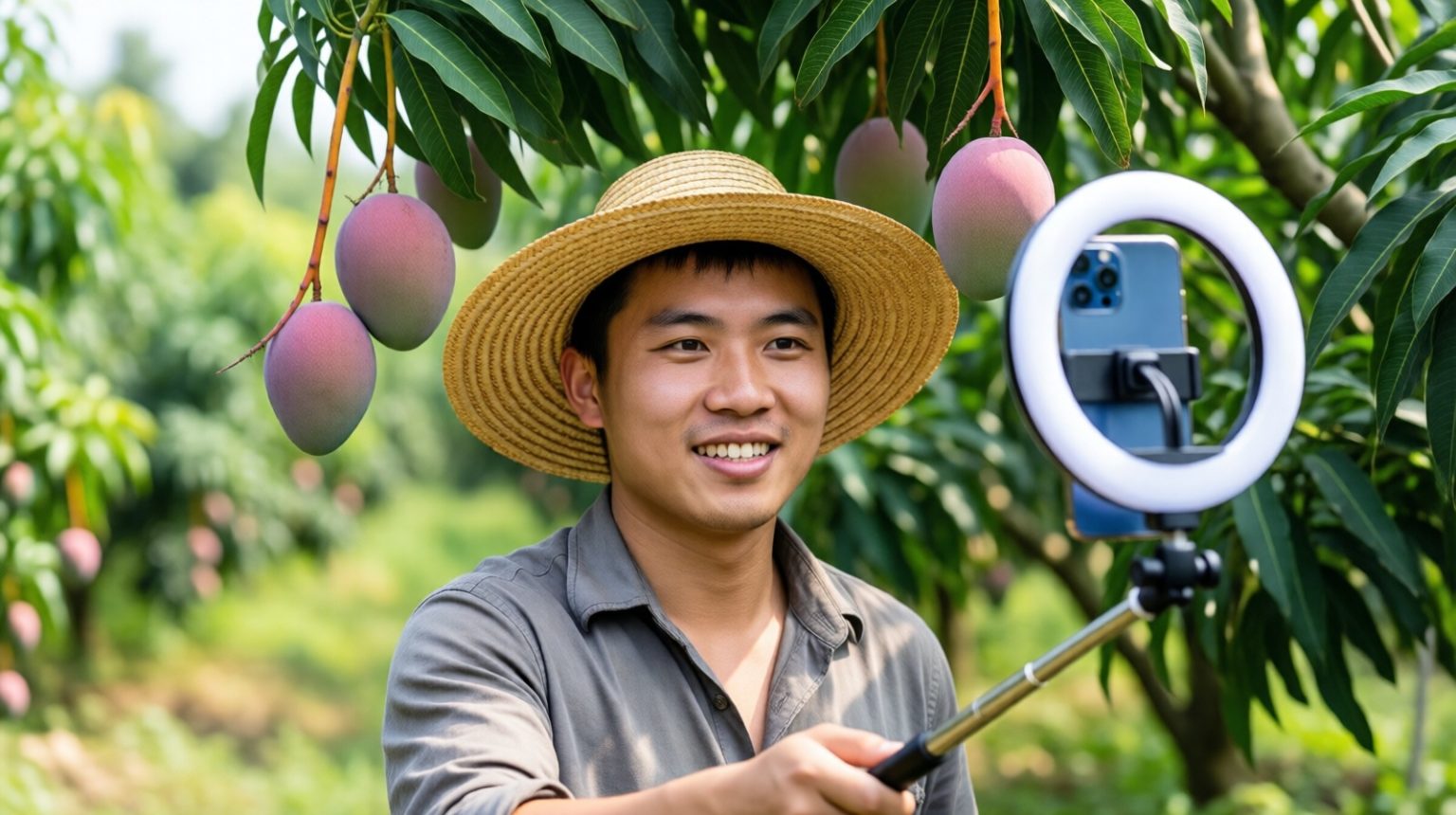 Bỏ việc về quê bán hoa quả, 1 tháng bán được 15 tấn xoài, thu nhập cao hơn lương văn phòng- Ảnh 1.