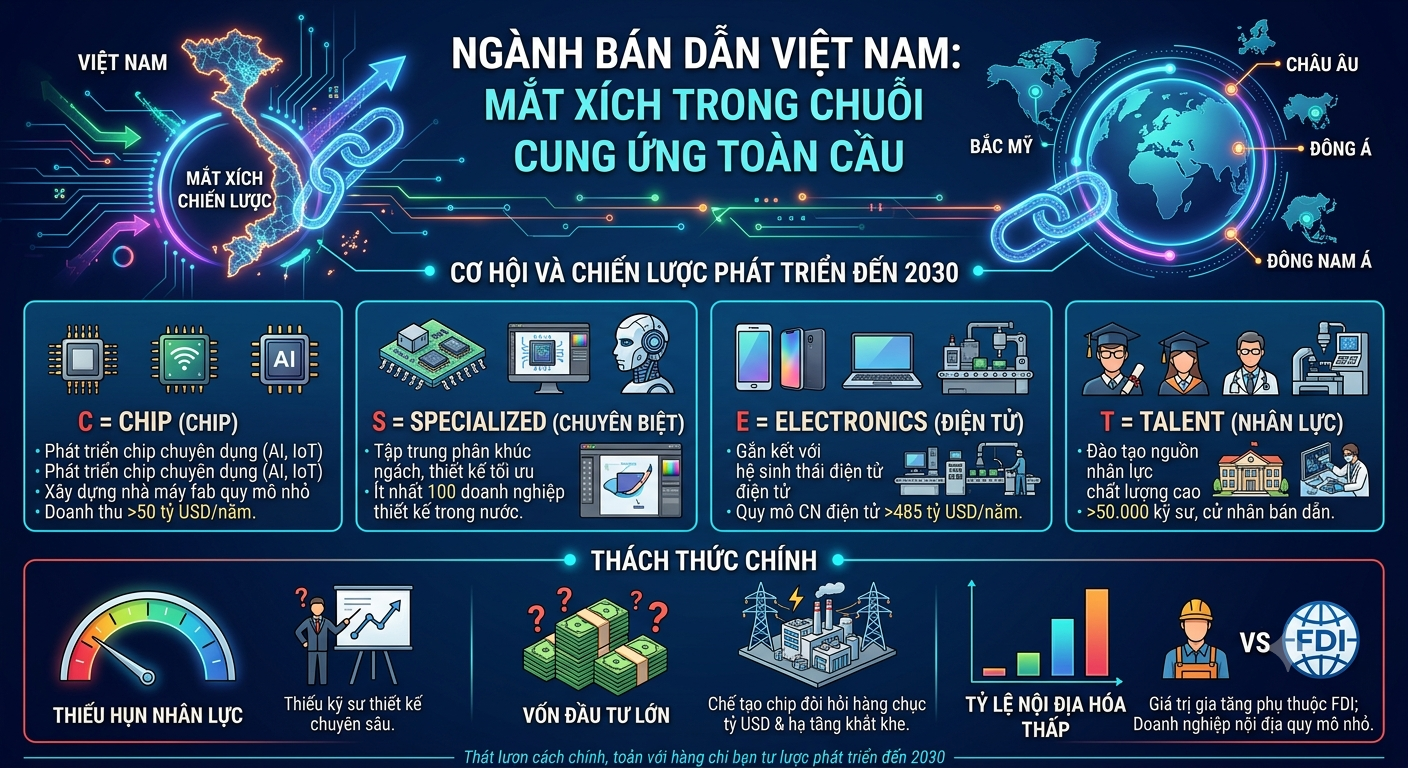 Cơ hội để ngành bán dẫn Việt Nam là "mắt xích" trong chuỗi cung ứng toàn cầu- Ảnh 1.