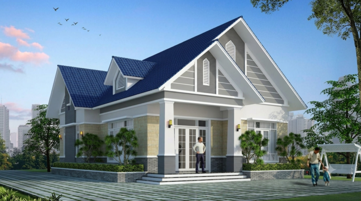 Xây nhà mái Thái 1 tầng 3 phòng ngủ 110m² khoảng bao nhiêu tiền?- Ảnh 1.