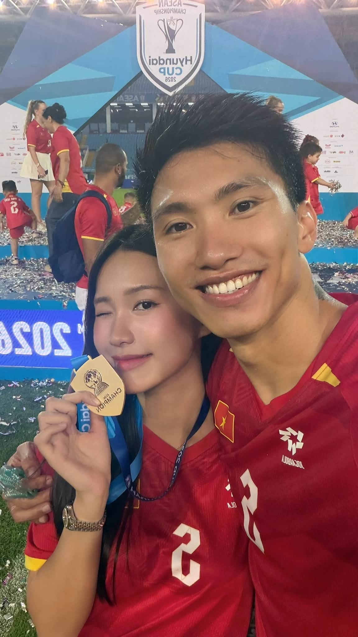 Doãn Hải My bất ngờ viết tâm thư về Đoàn Văn Hậu đúng 1 ngày sau chung kết ASIAN Cup: "Không bao giờ quên được ngày hôm ấy" - Ảnh 1.