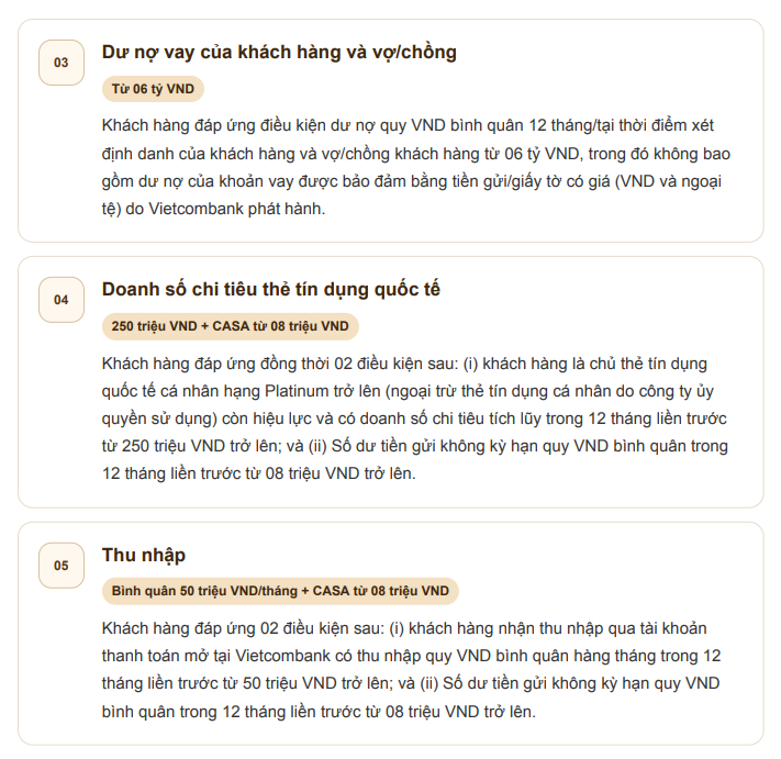 Để bao nhiêu tiền trong tài khoản thì đủ điều kiện làm khách VIP của Vietcombank? - Ảnh 3.