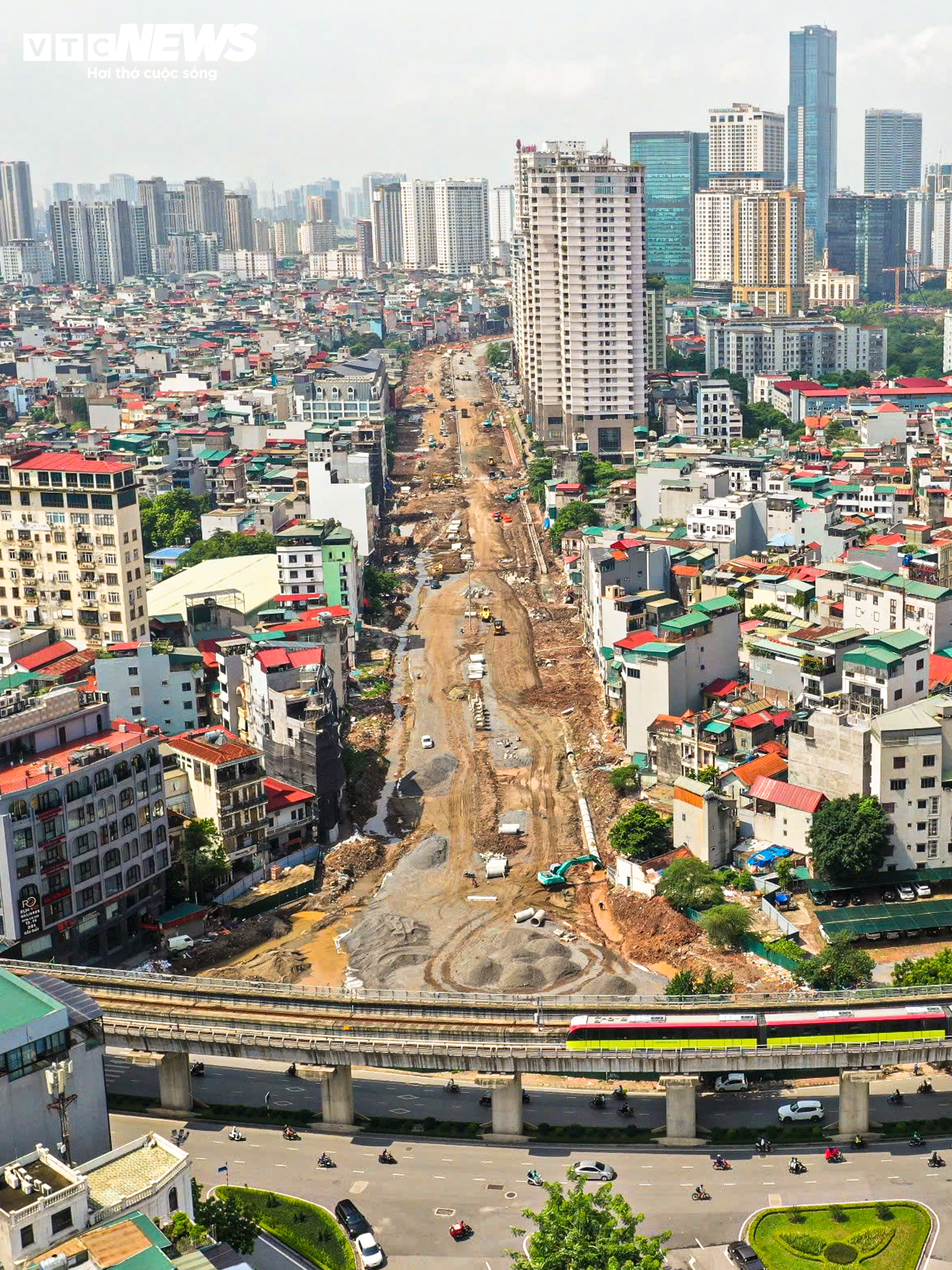Hơn 1km Vành đai 2,5 qua Cầu Giấy lộ diện, hướng đến thông xe dịp 10/10- Ảnh 2.