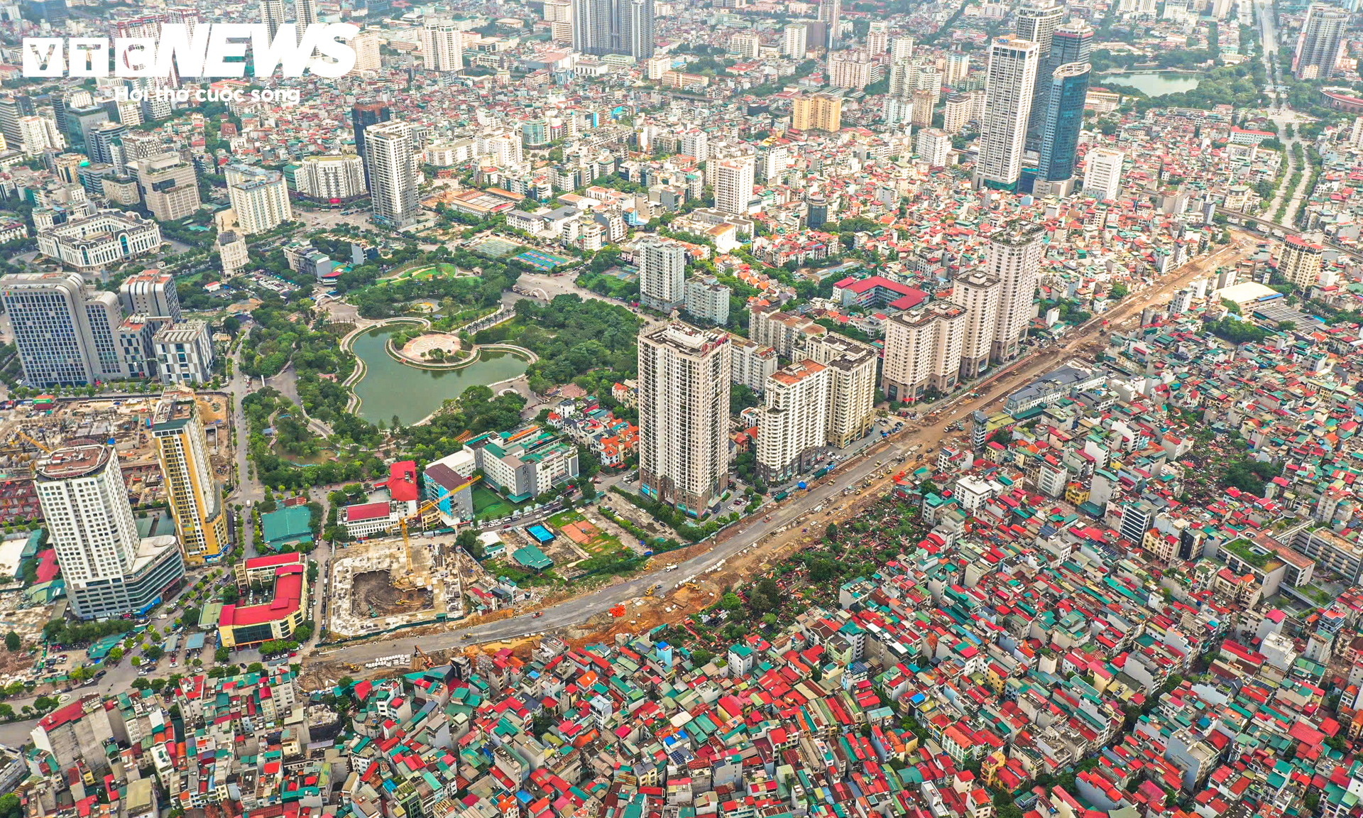 Hơn 1km Vành đai 2,5 qua Cầu Giấy lộ diện, hướng đến thông xe dịp 10/10- Ảnh 1.