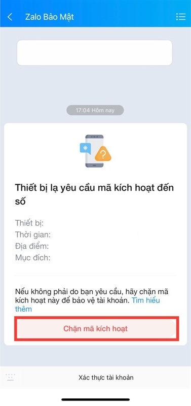 Thông báo trên Zalo mà người dùng cần đặc biệt chú ý để tránh bị theo dõi từ xa, chiếm quyền tài khoản- Ảnh 4.