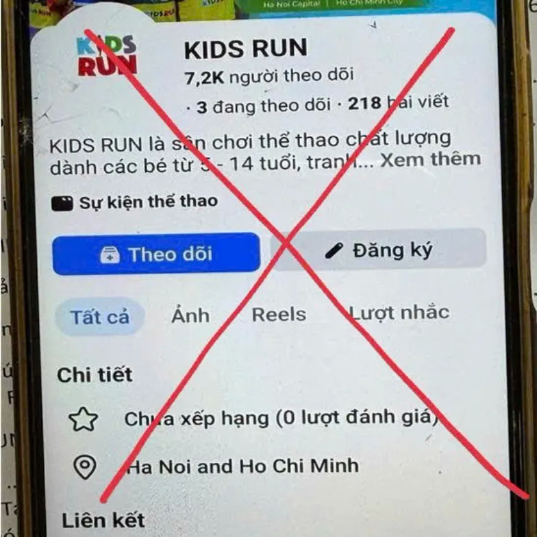 Cảnh giác thủ đoạn lừa đảo đăng ký giải chạy dành cho trẻ em- Ảnh 1.