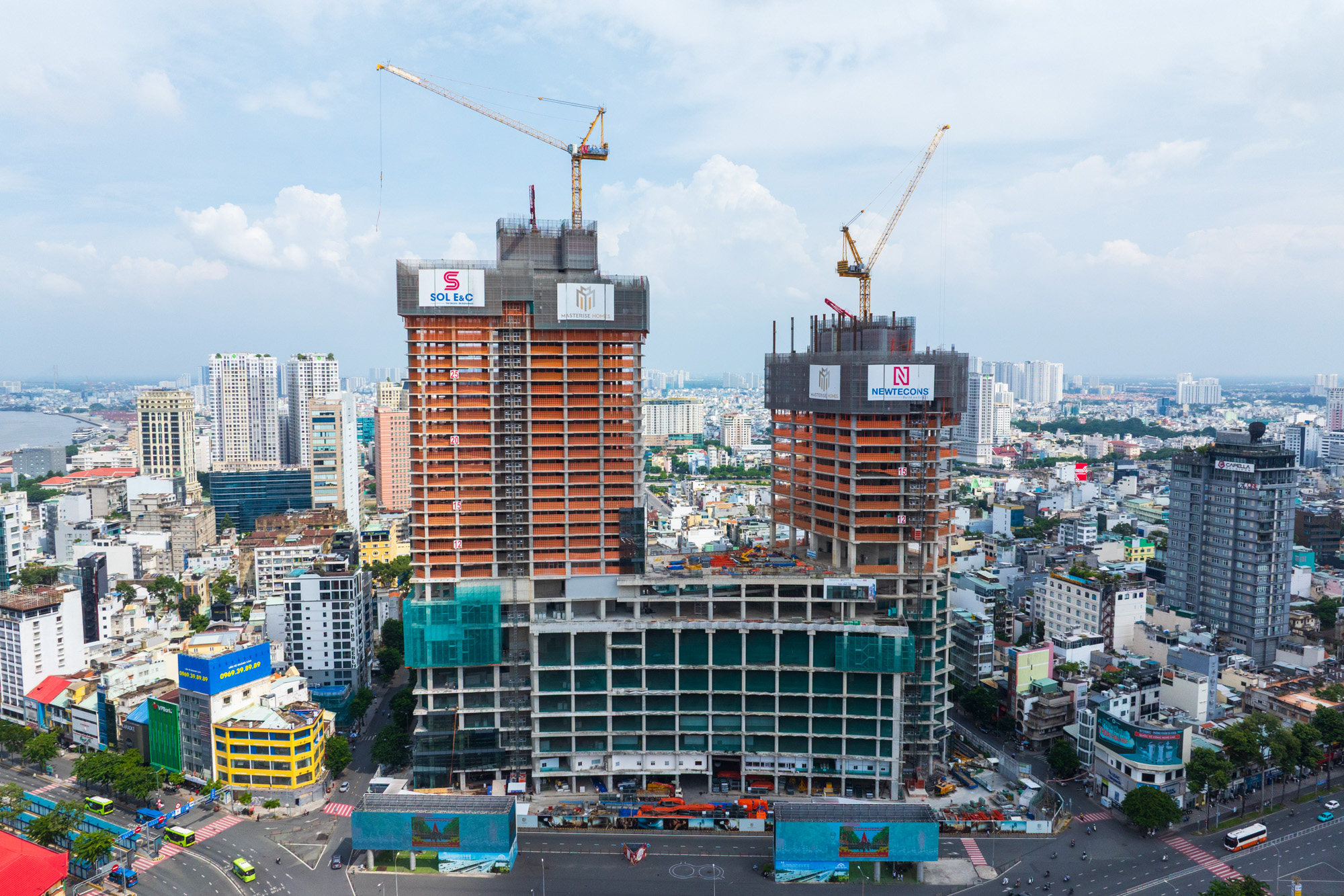 Tòa nhà 4 mặt tiền nằm ngay chợ Bến Thành đình trệ hơn 10 năm lột xác ngoạn mục: 9 tháng xây 20 tầng, đã bắt đầu lắp kính- Ảnh 10.