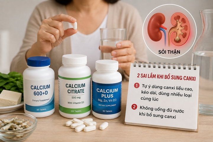 Tự uống 3 loại canxi/ngày, xương chưa khỏe đã phát hiện sỏi thận- Ảnh 1.