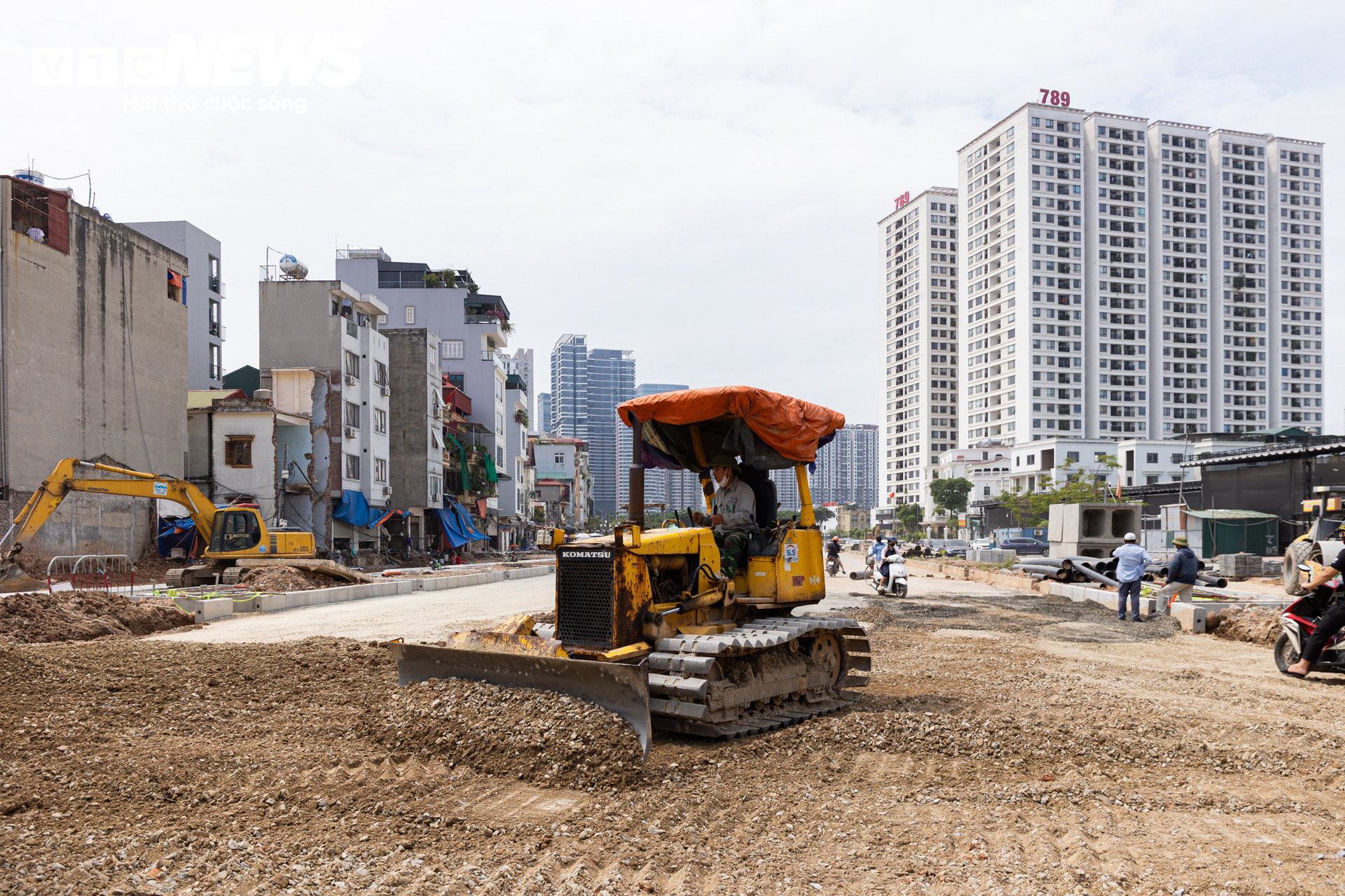 Hà Nội: Cận cảnh Vành đai 2,5 nối Tây Hồ Tây bắt đầu thảm nhựa, sắp thông xe- Ảnh 4.