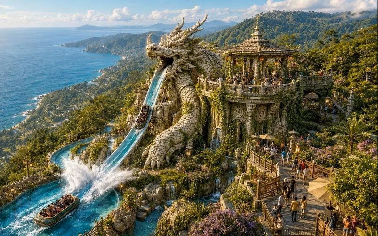 Tỷ phú Phạm Nhật Vượng đang cho xây dựng “kỳ quan giải trí” 225ha, mang vẻ đẹp của vùng đất “Thiên hạ đệ nhất hùng quan” tại chân đèo đẹp nhất Việt Nam