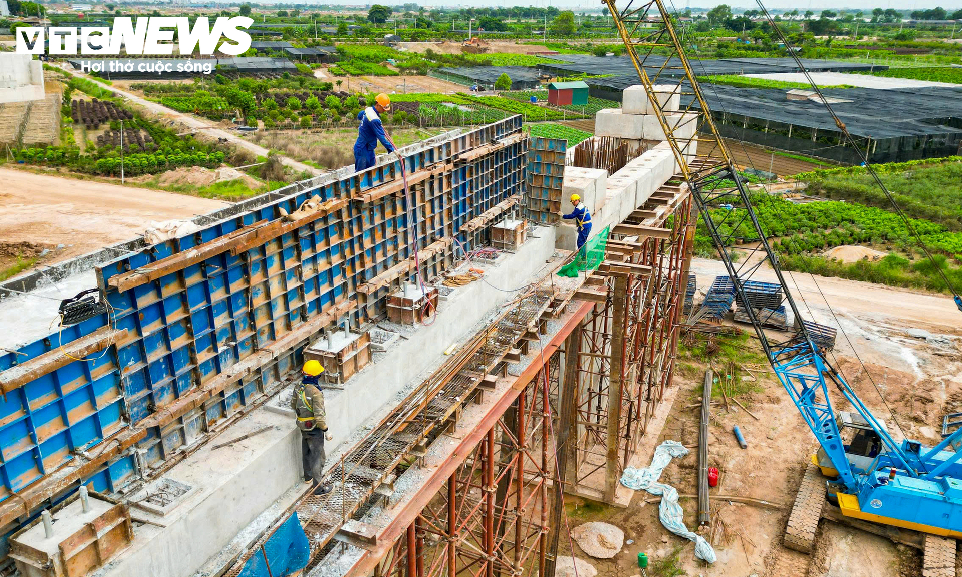 Cận cảnh cây cầu gần 12.000 tỷ đồng bắc qua sông Hồng, nối Hà Nội - Hưng Yên- Ảnh 8.
