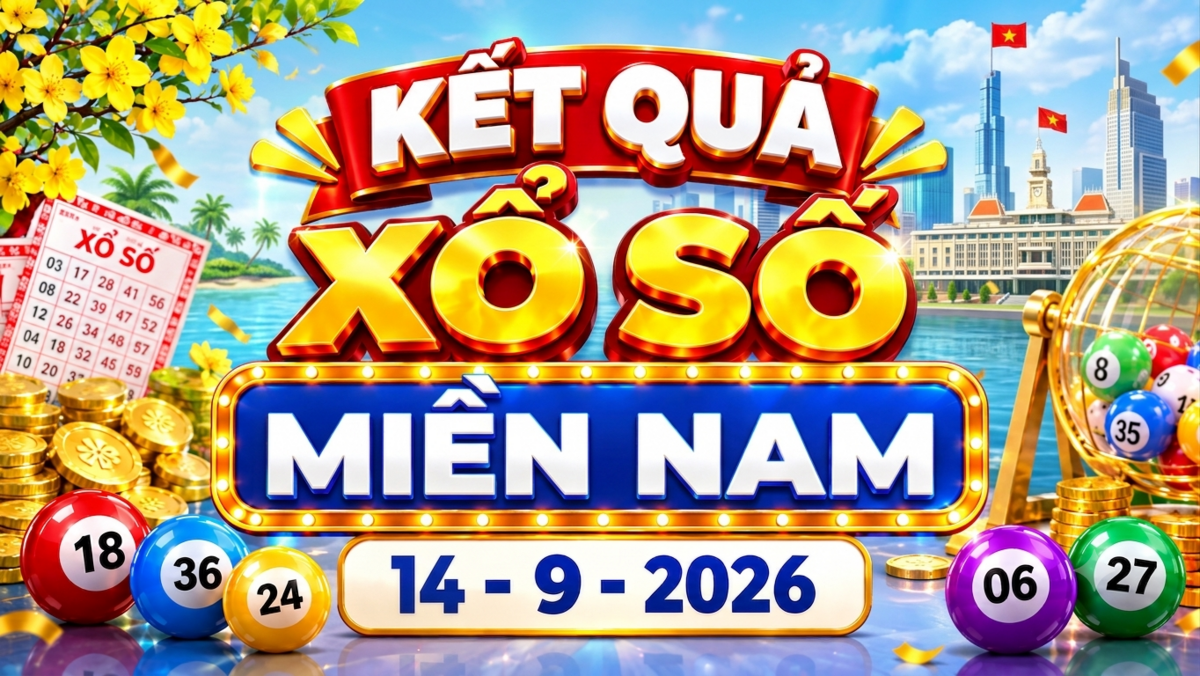 XSMN 14/9 - Kết quả XSMN ngày 14/9/2026 - Xổ số miền Nam ngày 14 tháng 9