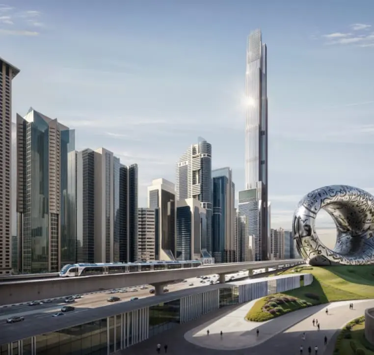 Tòa tháp cao gấp 1,5 lần Landmark 81 đang được xây dựng: Cao 725 m, riêng hợp đồng thép trị giá 7.700 tỷ đồng, dự kiến năm 2030 hoàn thành - Ảnh 1.