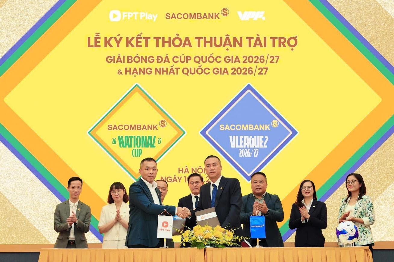 Ngân hàng SACOMBANK lần đầu đồng hành cùng hai giải bóng đá chuyên nghiệp quốc gia - Ảnh 2.