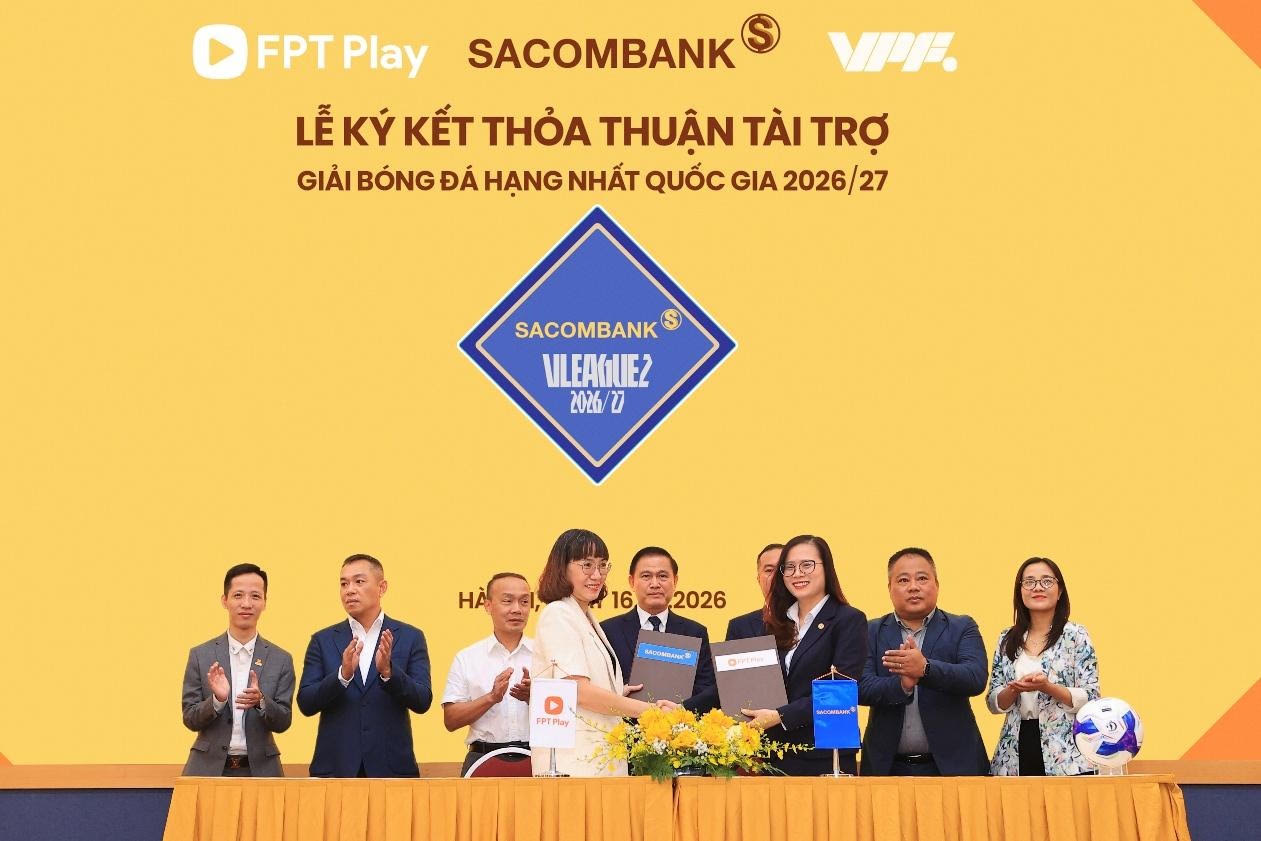Ngân hàng SACOMBANK lần đầu đồng hành cùng hai giải bóng đá chuyên nghiệp quốc gia - Ảnh 3.