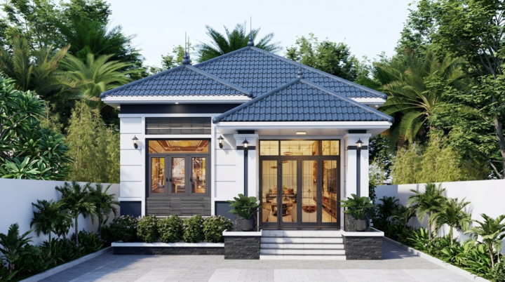 Xây nhà mái Nhật 60m² 2 phòng ngủ khoảng bao nhiêu tiền?- Ảnh 1.