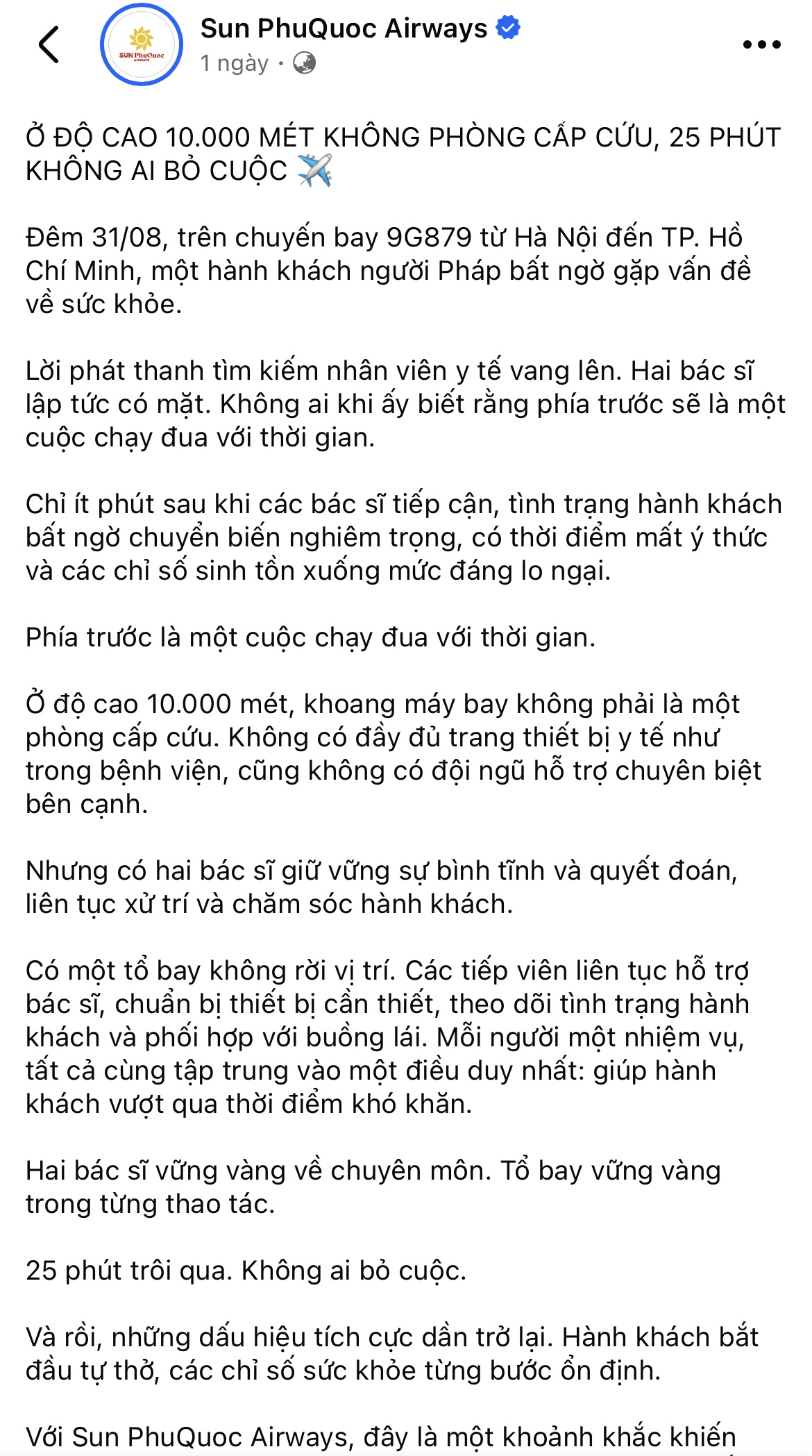 2 ngày trước - 31/8, một chuyến bay của Sun PhuQuoc Airways gặp tình huống khẩn cấp khi ở độ cao 10.000m- Ảnh 1.