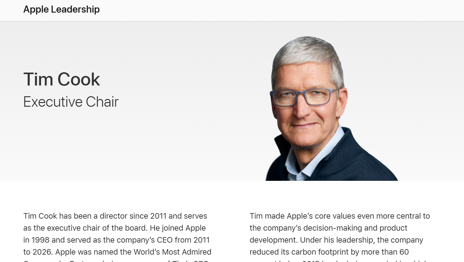 Apple công bố Tim Cook nhận vị trí mới, nhưng mọi người chỉ chú ý đến tấm ảnh thẻ- Ảnh 2.