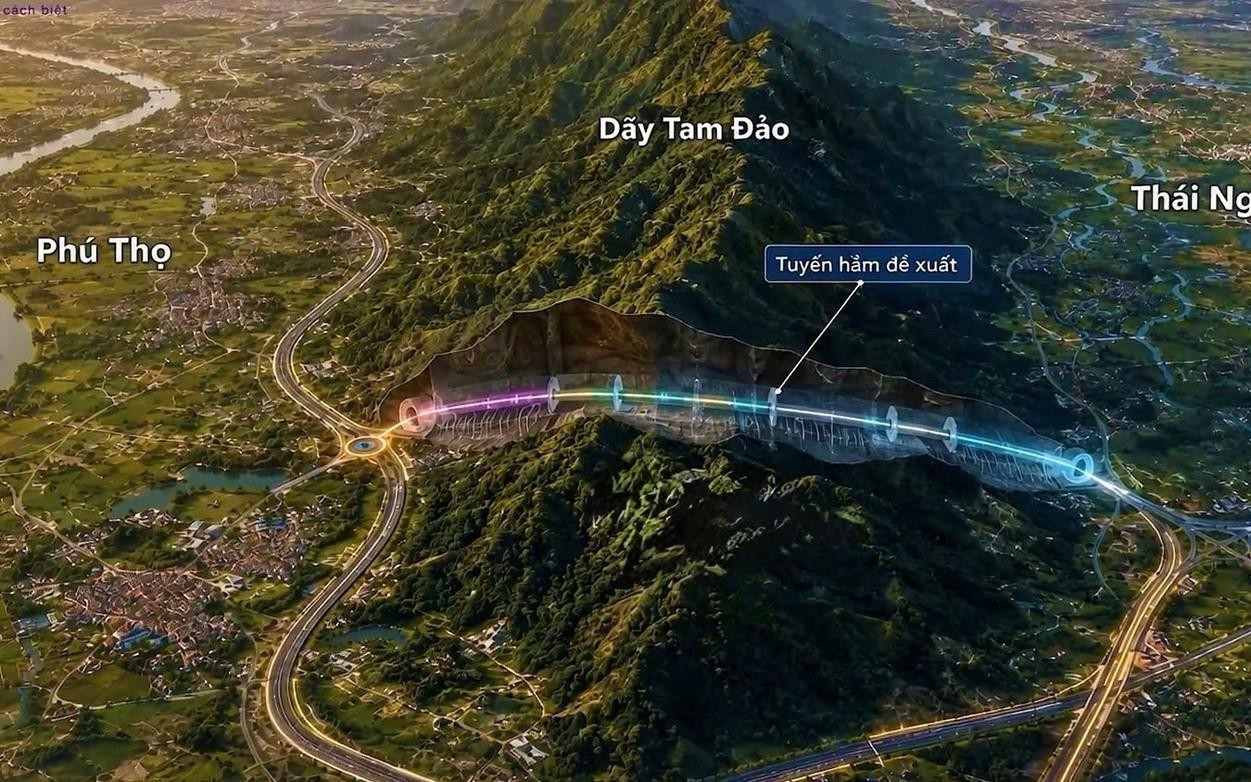 Đường hầm xuyên núi dài 2km nối vùng đất “đệ nhất danh trà” với Phú Thọ và Hà Nội do Đèo Cả đề xuất có diễn biến mới 