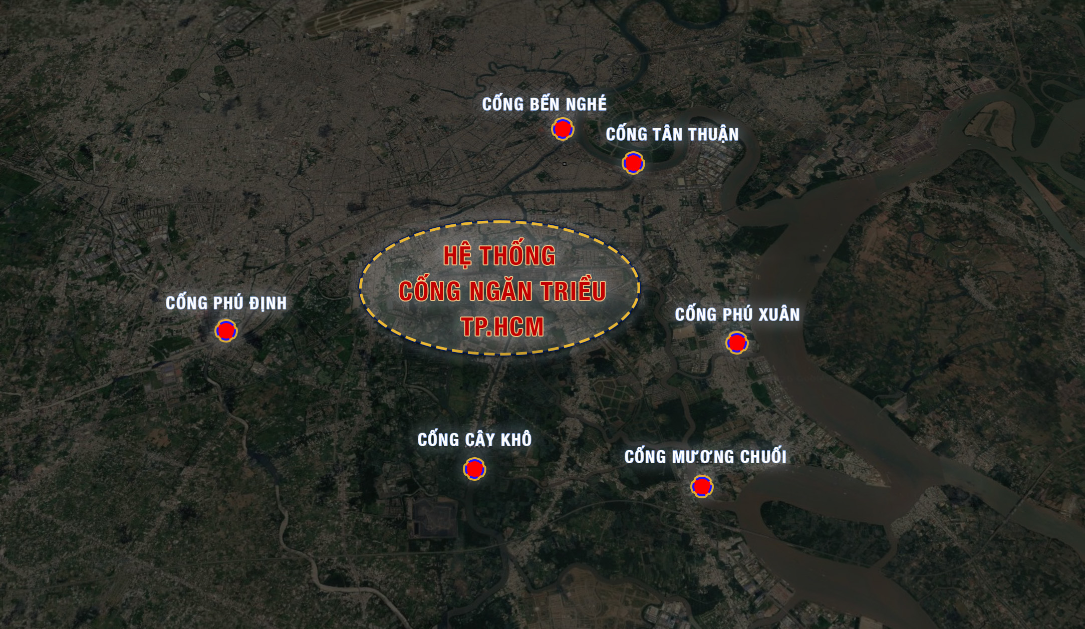 Ngắm siêu dự án chống ngập 10.000 tỷ ở TP.HCM: 6 “lá chắn thép” khổng lồ lộ diện, sẽ về đích sau 1 tháng nữa  - Ảnh 2.