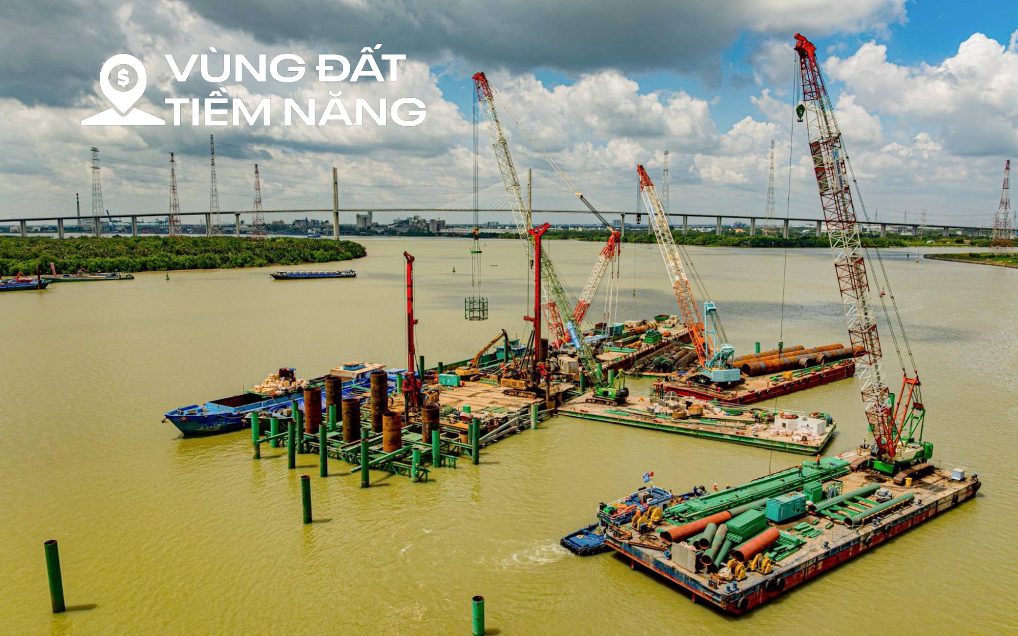 Diễn biến mới nhất của loạt hạ tầng Cần Giờ: Cầu vượt sông chuẩn bị đổ cọc, nút giao cao tốc bắt đầu thi công, sắp mở tuyến cầu và hầm vượt biển