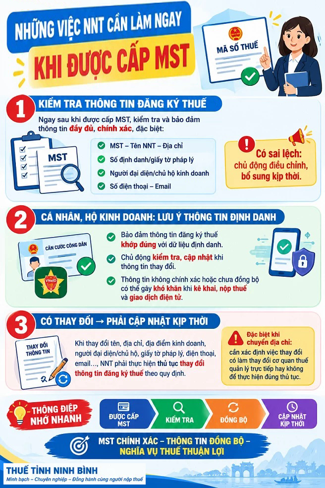 Được cấp mã số thuế, người nộp thuế cần kiểm tra ngay những thông tin này - Ảnh 1.