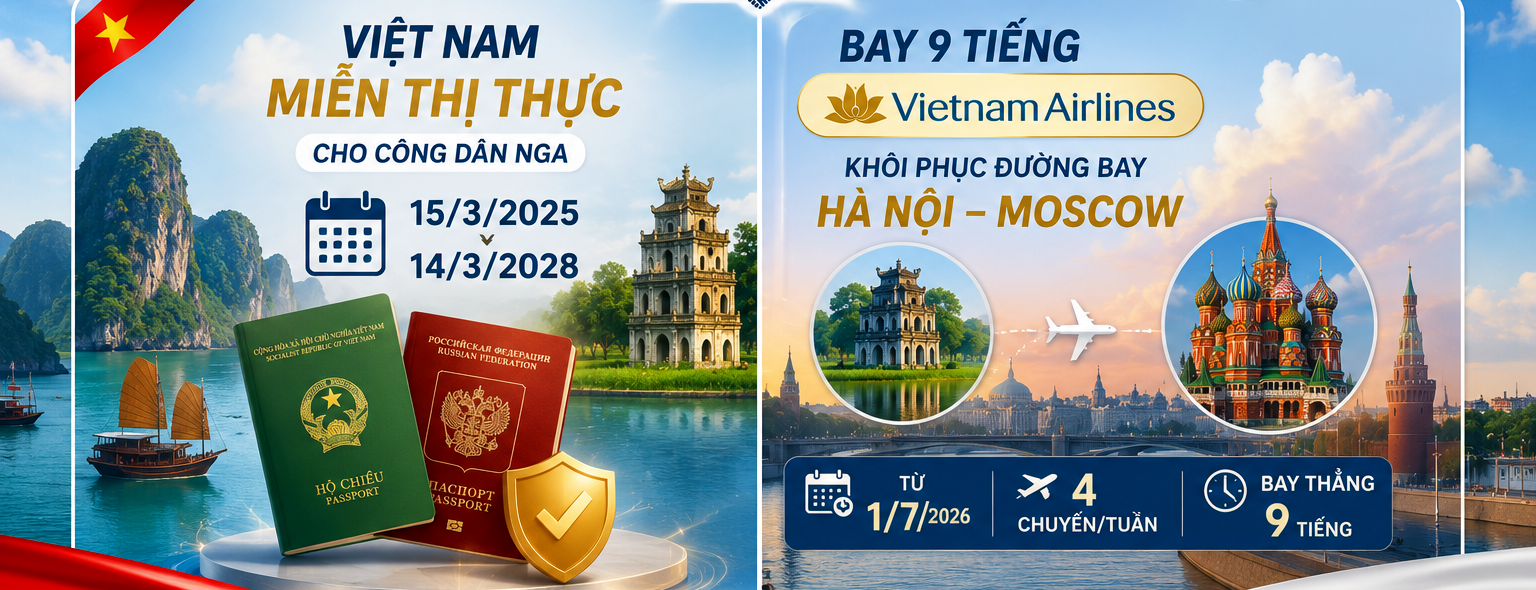 Việt Nam tăng vọt 131%, vượt qua Thái Lan, vào Top 10 điểm đến nước ngoài được người Nga chọn nhiều nhất - Ảnh 2.