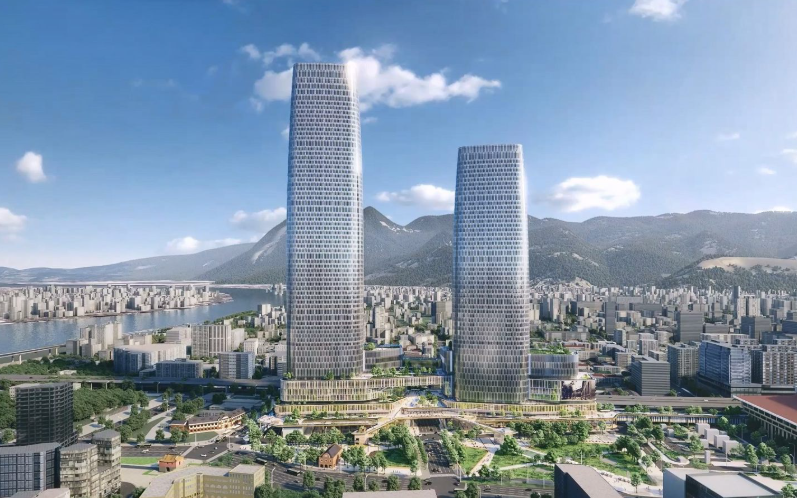 Tòa tháp đôi cao hơn Landmark 72 đã dựng xong một nửa, vốn đầu tư 50.000 tỷ đồng, dự kiến hoàn thành cuối năm 2027