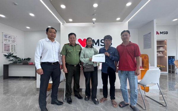 Kế toán chuyển 250.000.000 đồng vào tài khoản MSB của Trần Văn Khanh SN 1995: Doanh nghiệp phải đến công an trình báo