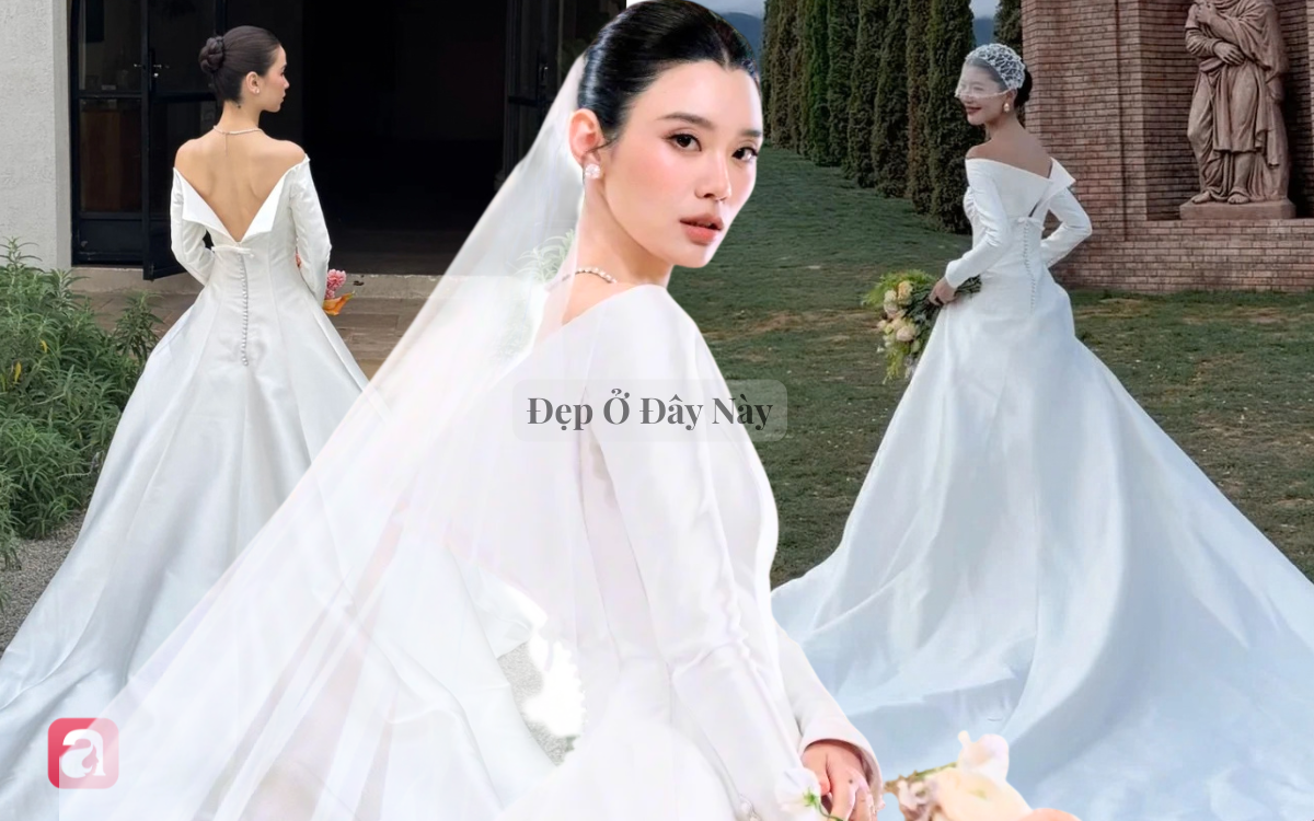 Đầm cưới hào môn của Hề Mộng Dao thành hot trend tại Trung Quốc, hội nàng dâu mới thi nhau học theo- Ảnh 1.