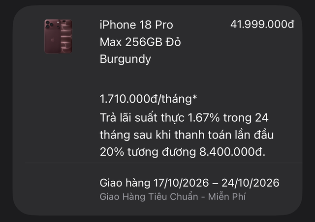 Nghịch lý iPhone 18 Pro series tại Việt Nam sau 1 tuần: Pro Max “cháy hàng”, có bản bị hét chênh 5 triệu, bản Pro lại nằm đầy cửa hàng- Ảnh 3.