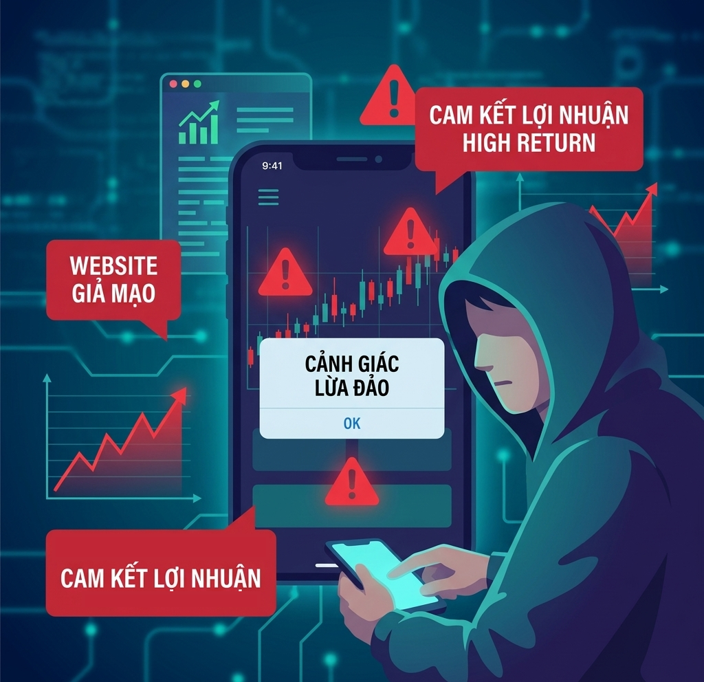 Xuất hiện thủ đoạn giả mạo công ty chứng khoán, công ty quản lý quỹ để lừa đảo - Ảnh 1.