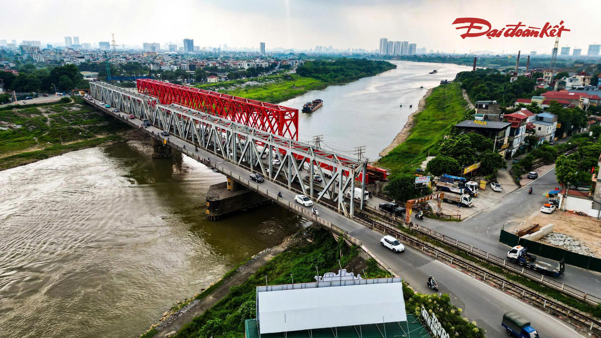 Cầu Đuống mới hợp long, tăng tốc hoàn thiện để thông xe cuối năm- Ảnh 9.