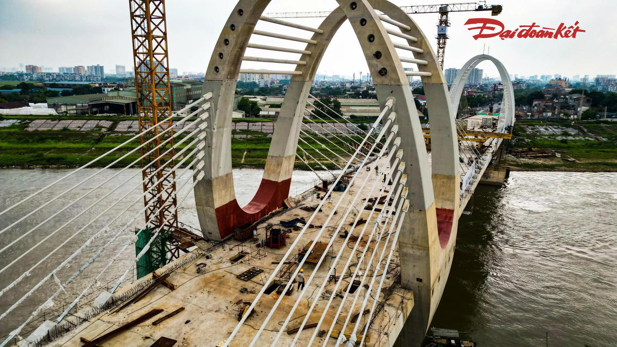 Cầu Đuống mới hợp long, tăng tốc hoàn thiện để thông xe cuối năm- Ảnh 10.