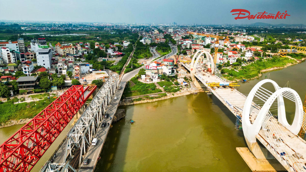 Cầu Đuống mới hợp long, tăng tốc hoàn thiện để thông xe cuối năm- Ảnh 6.
