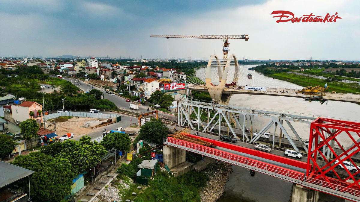 Cầu Đuống mới hợp long, tăng tốc hoàn thiện để thông xe cuối năm- Ảnh 8.