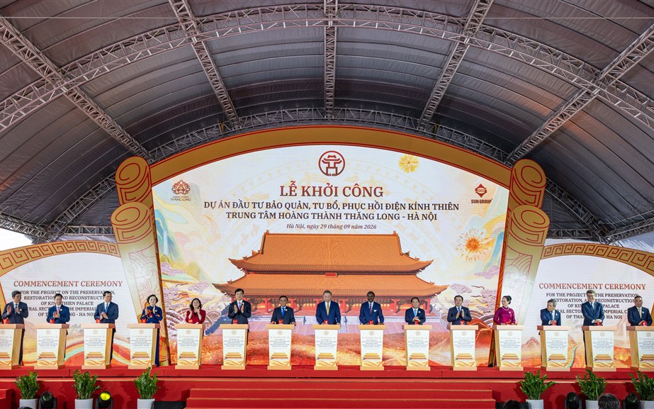 Sun Group chính thức khởi công dự án có ý nghĩa đặc biệt với Thủ đô Hà Nội, chứa ký ức hơn 1.300 năm lịch sử